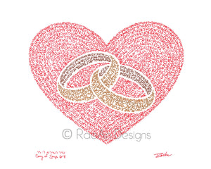 Rings of Love - Wedding Rings Micrography Print (8"x8" or 8"x10")