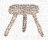 Detail: Bat Sheva's bathing stool. Micrography artwork of Bat Sheva by Rae Antonoff / RaeAn Designs
