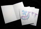 Micrography greeting cards with Jonah & The Whale on the front, blank inside. By Rae Antonoff / RaeAn Designs