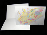 Greeting Card: Once Upon A Time Micrography Card for Bookworms, Teachers, Librarians