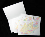 Greeting Card: Once Upon A Time Micrography Card for Bookworms, Teachers, Librarians