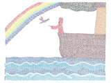 Greeting Card: Noah & The Ark Micrography